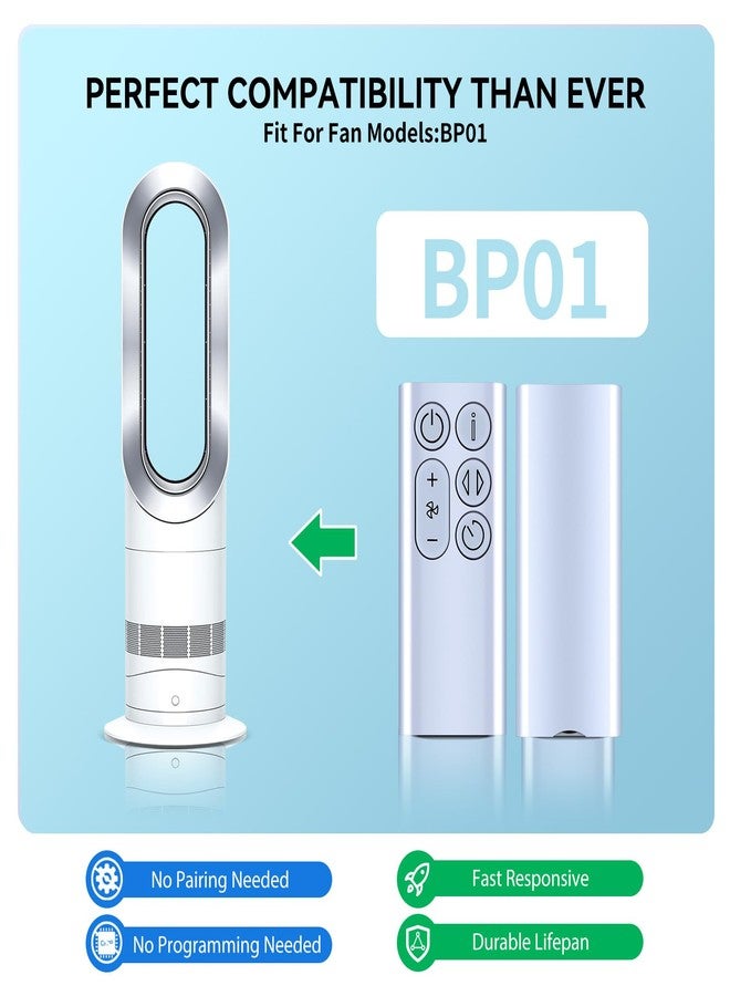 ZWP Replacement Remote Control fit for Dyson BP01 Pure Cool Me Personal Purifying Fan(Silver) - Image 2